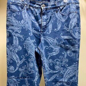 Charter Club Paisley Straight Leg Jeans